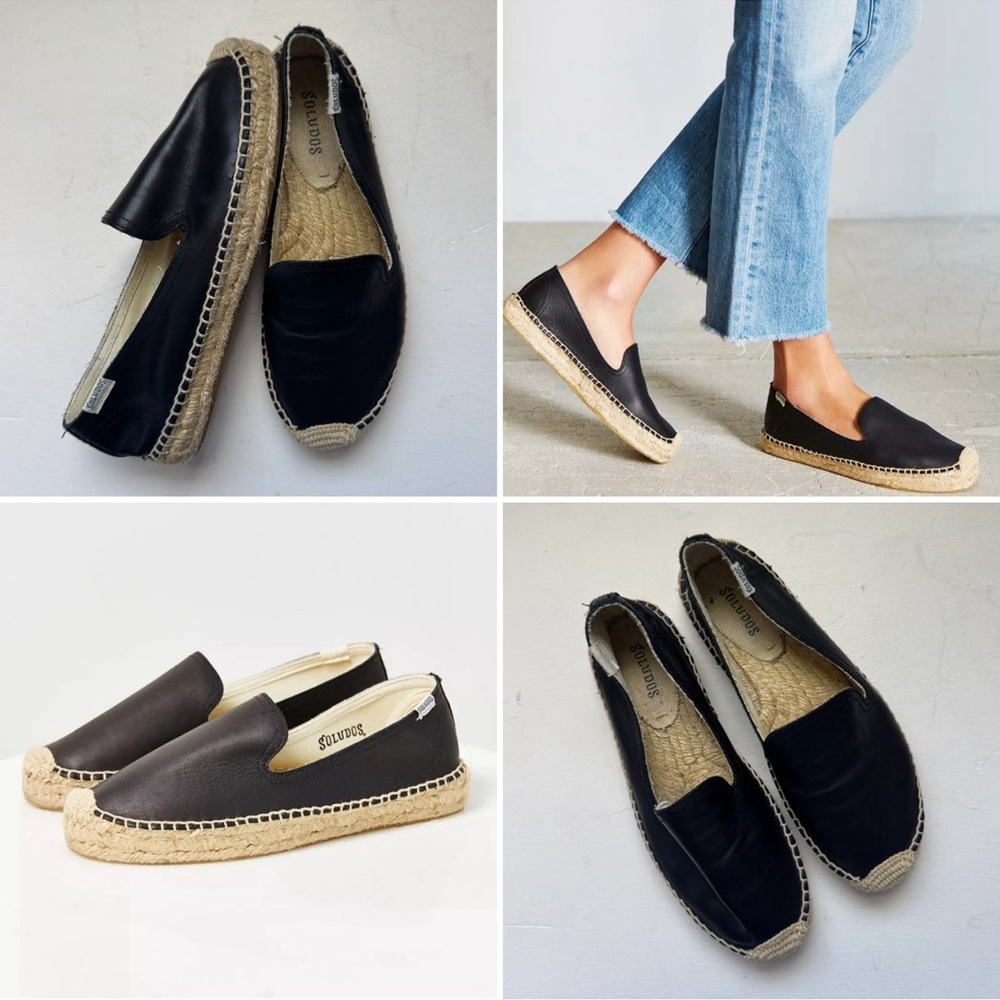Soludos Leather Espadrille Flats